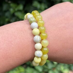 8mm xiuyan jade cauliflower jade‎ set
